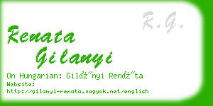 renata gilanyi business card